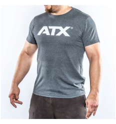 Koszulka z Krótkim Rękawem Szara SHIRT-ATX-G-