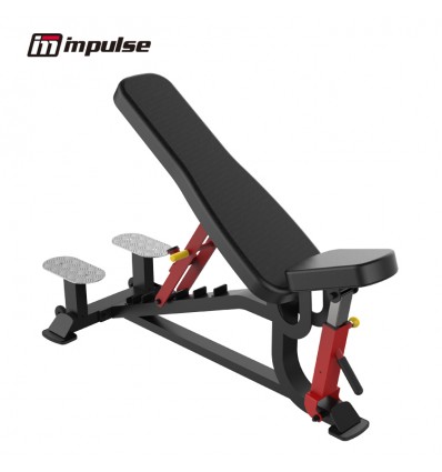 Profesjonalna Ławka Regulowana z Podestami Asekuracyjnymi - Fid Bench SL7012 Impulse Fitness