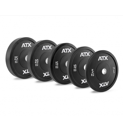 Zestaw Obciążeń Bumper Czarne 5-25 kg 50-ATX-GB-